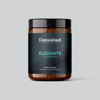 Jar of Dawnbird Coffee Roasters Elegante coffee on a gray background